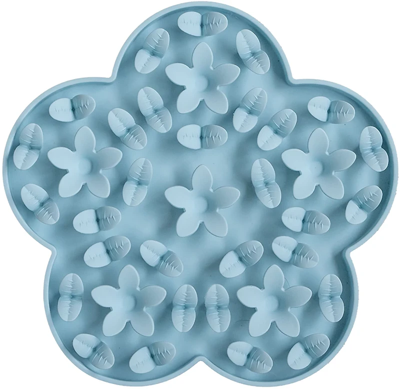Dexypaws Sky Blue Flower Enrichment Snuffle Mat