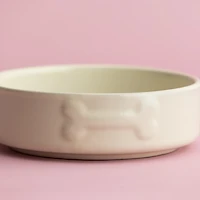 Mason Cash Embossed Bone Dog Bowl