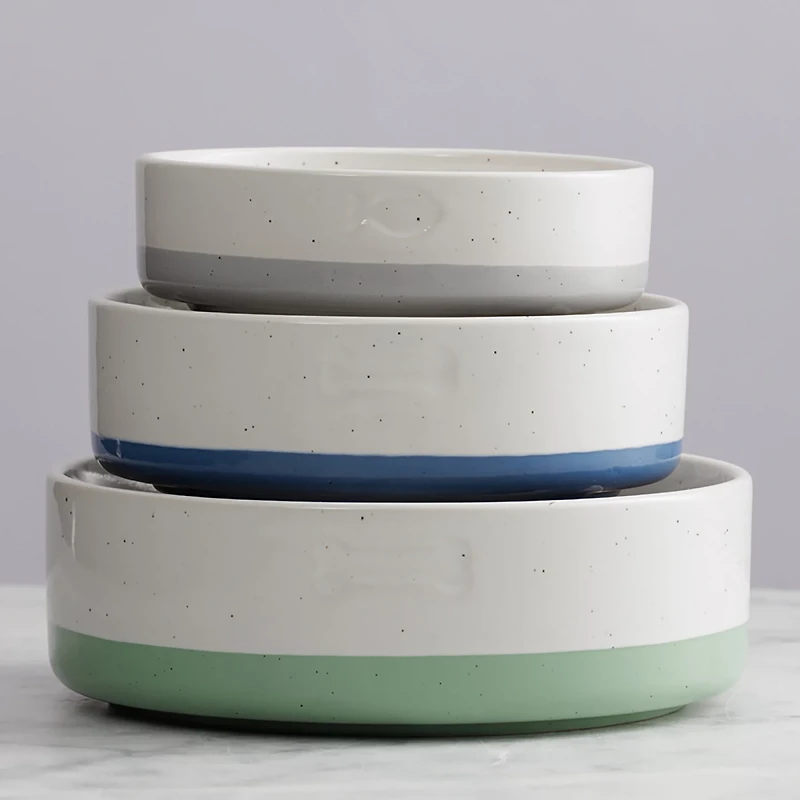 Mason Cash Speckle Dip Dog Bowl