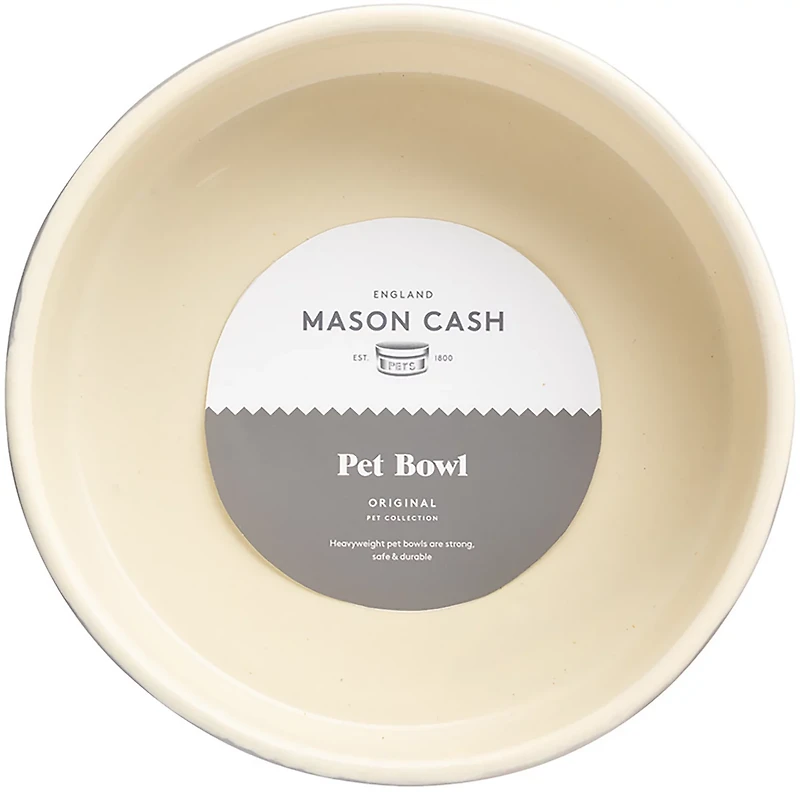 Mason Cash Embossed Bone Dog Bowl