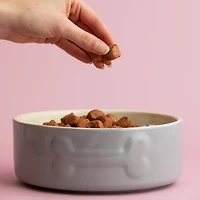 Mason Cash Embossed Bone Dog Bowl
