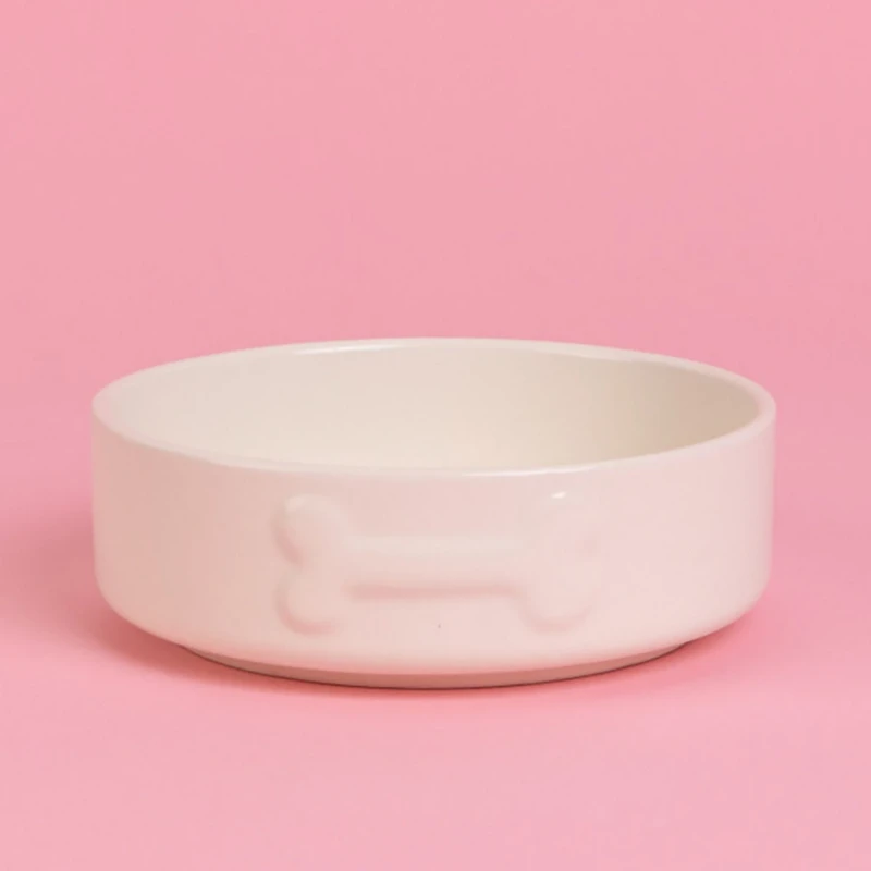 Mason Cash Embossed Bone Dog Bowl