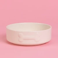 Mason Cash Embossed Bone Dog Bowl
