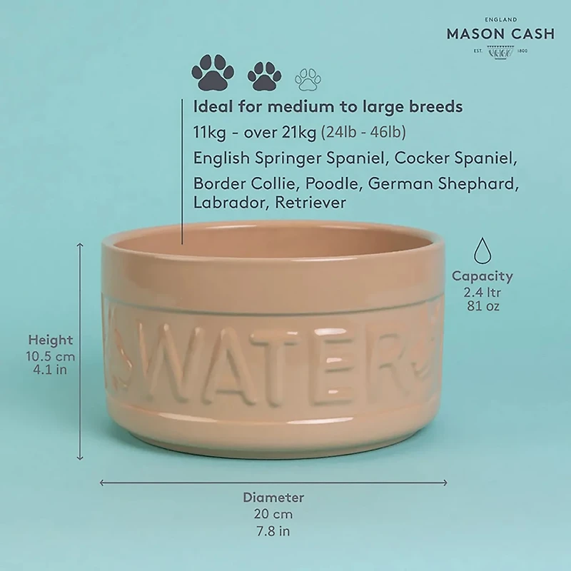 Mason Cash Cane Dog Bowl