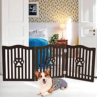 Trimate Wooden-Free Standing Pet Gate