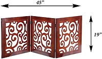 Etna Wooden Scroll Pet Gate