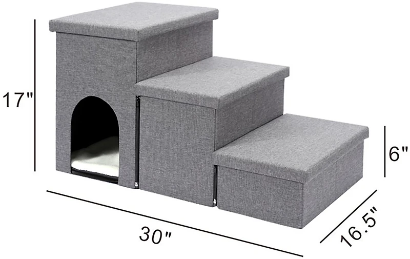 Ashfield & Harkness Pet Stair with Storage and 3 Steps