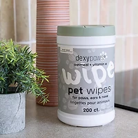 Dexypaws Oatmeal and Vitamin E Pet Wipes 200-Count