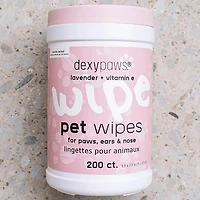 Dexypaws Lavender Cleansing Wipes Canister