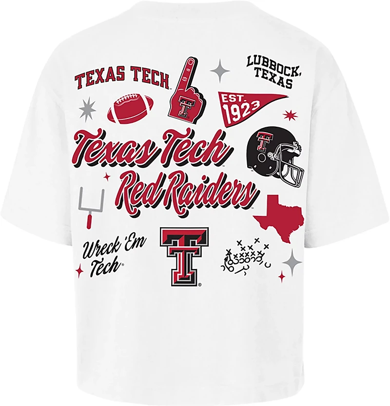'47 Women's Texas Tech Red Raiders Collage Script Reed City Short Sleeve T-shirt