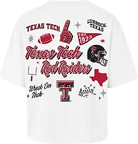 '47 Women's Texas Tech Red Raiders Collage Script Reed City Short Sleeve T-shirt