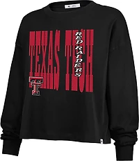 '47 Women's Texas Tech Red Raiders Bold Stack Sydney Long Sleeve T-shirt