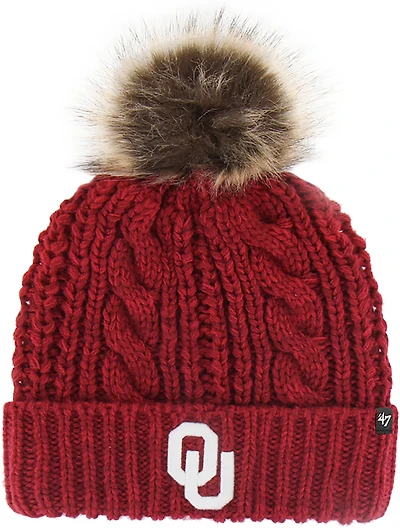 '47 Women's Oklahoma Sooners Primary Logo Meeko Cuff Knit Beanie