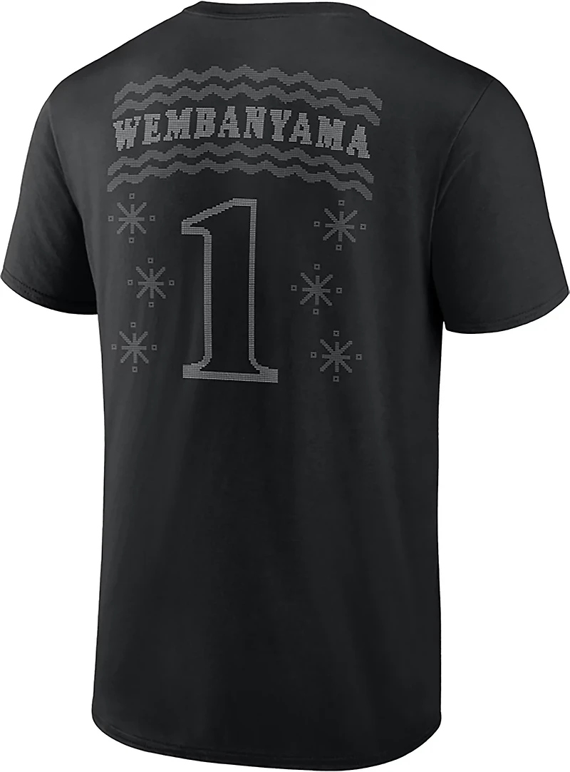 Fanatics Men's San Antonio Spurs Ugly Sweater Victor Wembanyama #1 Graphic T-shirt