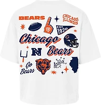 '47 Women's Chicago Bears Collage Script Reed City Short Sleeve T-shirt