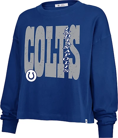 '47 Women's Indianapolis Colts Bold Stack Sydney Long Sleeve T-shirt