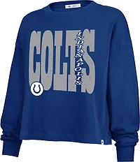 '47 Women's Indianapolis Colts Bold Stack Sydney Long Sleeve T-shirt