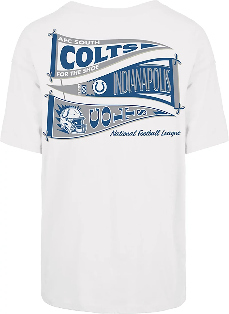 '47 Women's Indianapolis Colts Bow and Banners Backer Sadie Short Sleeve T-shirt