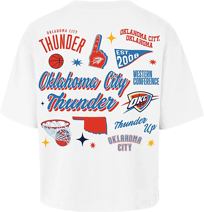 '47 Women's Oklahoma City Thunder Collage Script Reed Short Sleeve T-shirt
