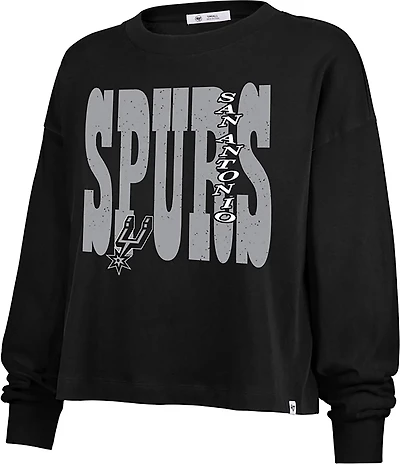 '47 Women's San Antonio Spurs Bold Stack Sydney Long Sleeve T-shirt