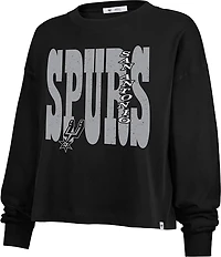 '47 Women's San Antonio Spurs Bold Stack Sydney Long Sleeve T-shirt