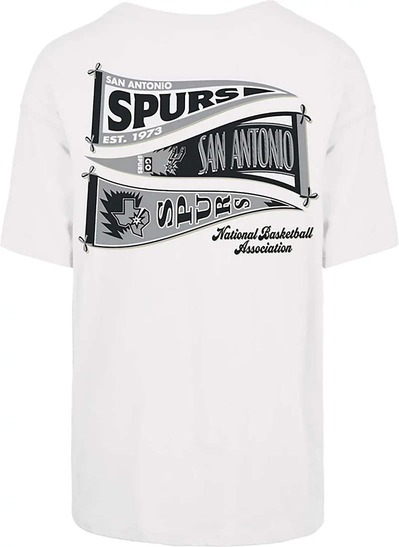 '47 Women's San Antonio Spurs Bow and Banners Backer Sadie Short Sleeve T-shirt