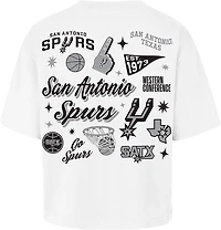 '47 Women's San Antonio Spurs Collage Script Reed City Short Sleeve T-shirt