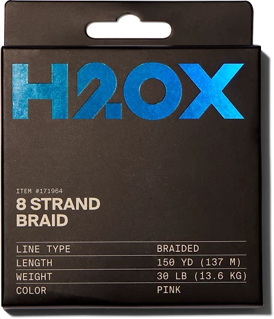 H2OX Premium Braid 150 yard Filler Spools