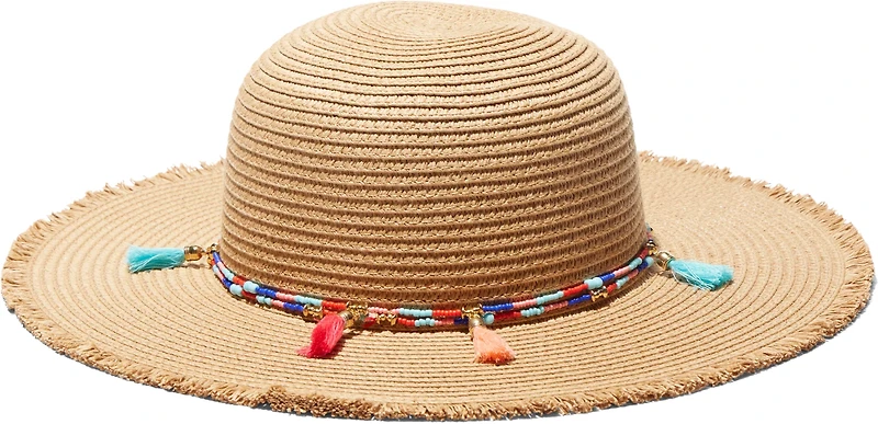 O'Rageous Girls' Tassel Floppy Sun Hat