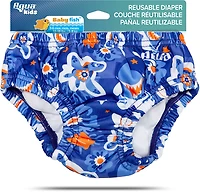 Aqua Leisure Boys’ Blue Turtles SplashGuard Reusable Swim Diaper