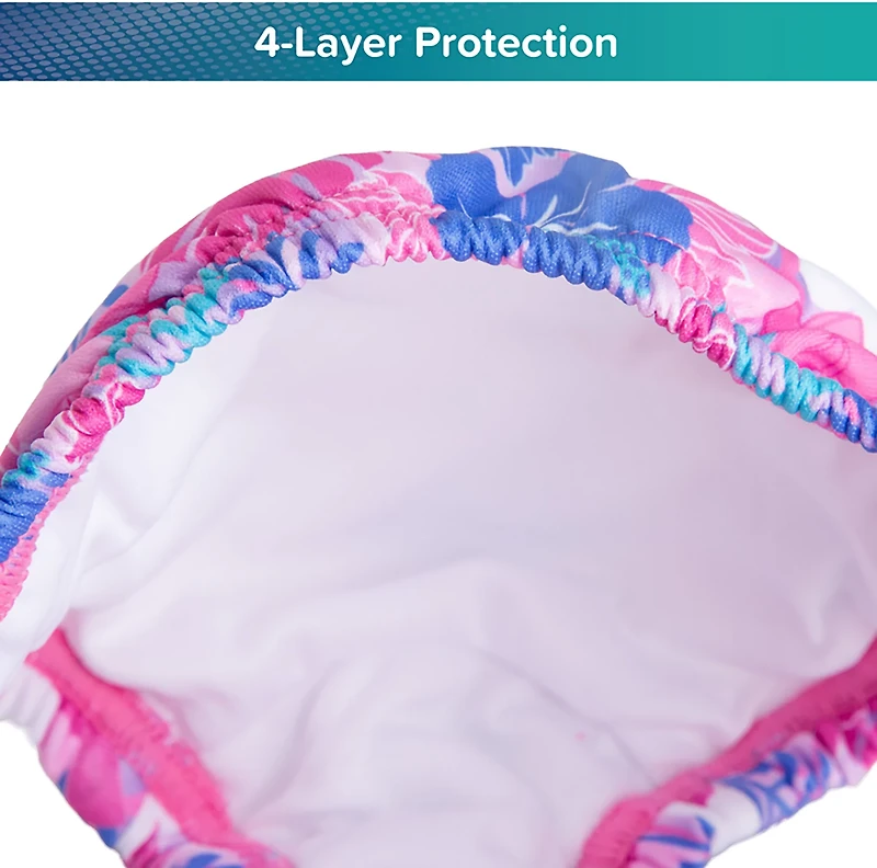 Aqua Leisure Girls’ Pink Turtles SplashGuard Reusable Swim Diaper