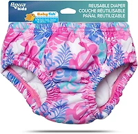 Aqua Leisure Girls’ Pink Turtles SplashGuard Reusable Swim Diaper