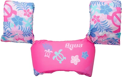 Aqua Leisure Girls’ Pink Turtles Tadpole USCG Swimmer