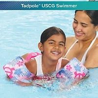 Aqua Leisure Girls’ Pink Turtles Tadpole USCG Swimmer