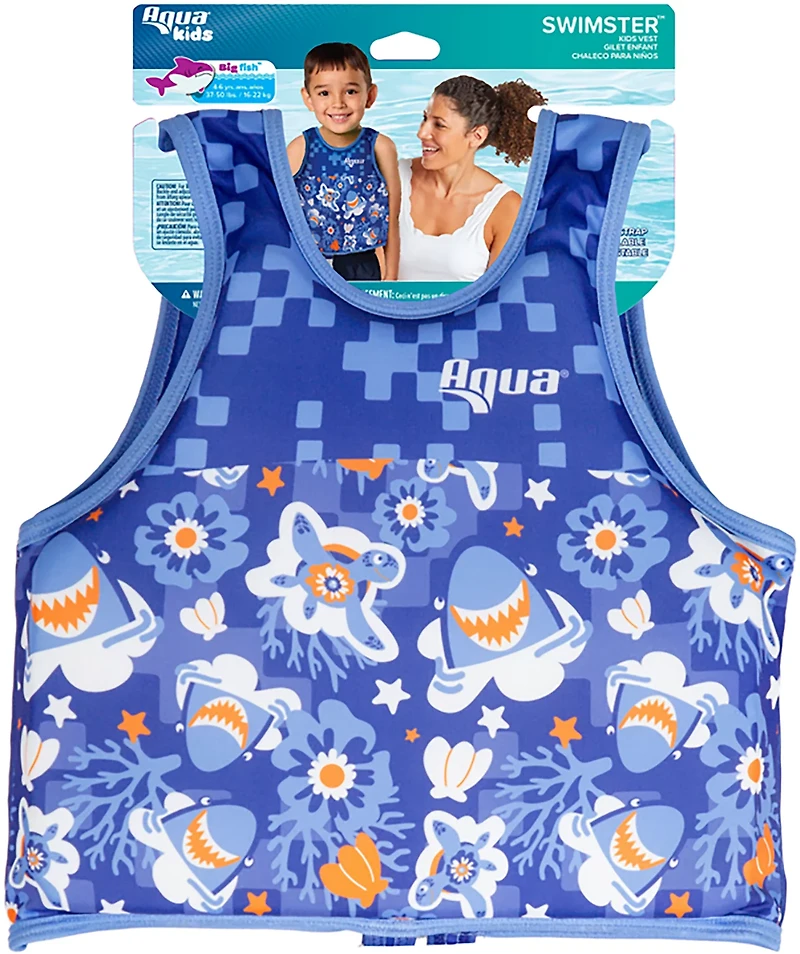Aqua Leisure Boys’ Blue Turtles SwimSchool Swim Trainer Vest