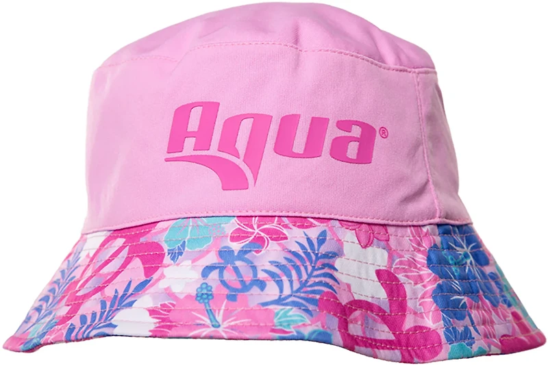 Aqua Leisure Girls’ Pink Turtles Bucket Hat