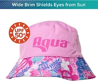 Aqua Leisure Girls’ Pink Turtles Bucket Hat