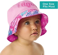 Aqua Leisure Girls’ Pink Turtles Bucket Hat