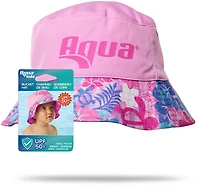 Aqua Leisure Girls’ Pink Turtles Bucket Hat