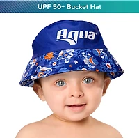 Aqua Leisure Boys’ Blue Turtles Bucket Hat