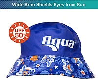 Aqua Leisure Boys’ Blue Turtles Bucket Hat