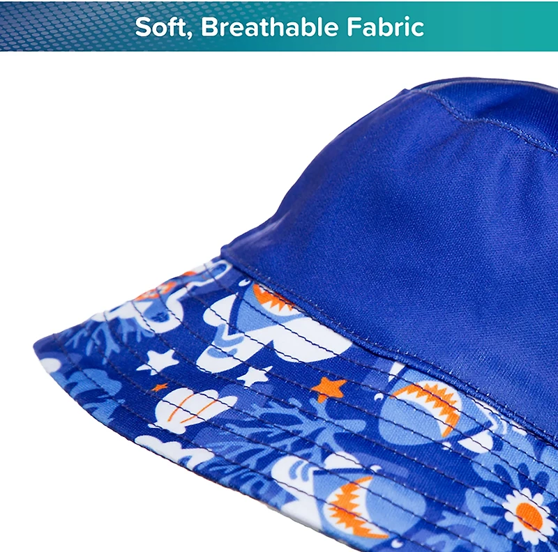 Aqua Leisure Boys’ Blue Turtles Bucket Hat