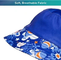 Aqua Leisure Boys’ Blue Turtles Bucket Hat