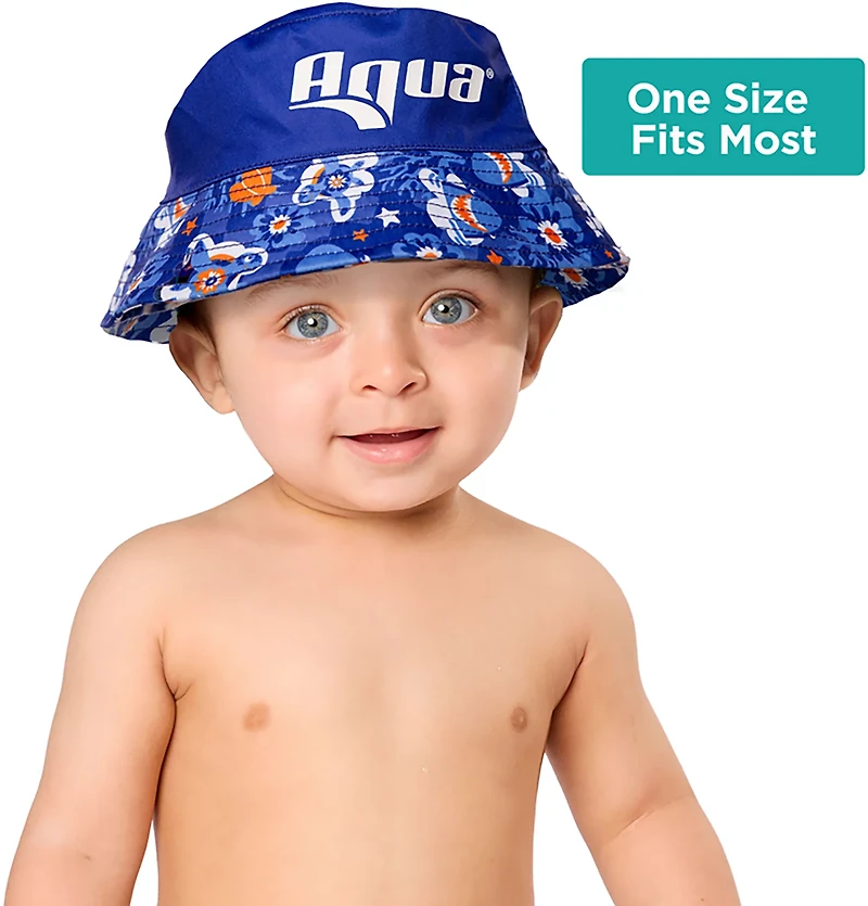 Aqua Leisure Boys’ Blue Turtles Bucket Hat