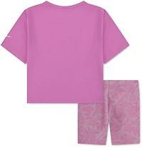 Nike Girls' 4-6X Lace It Up Shorts and T-shirt Set