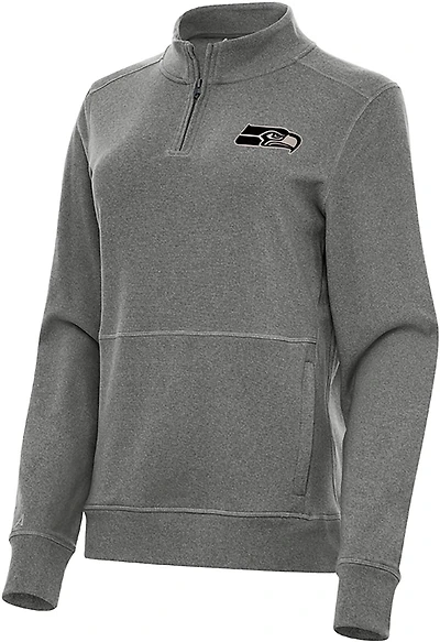 Antigua Women's Buffalo Bills Crush 1/4-Zip Pullover Top