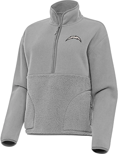 Antigua Women's Los Angeles Chargers Figure 1/2-Zip Pullover Top