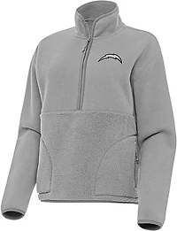 Antigua Women's Los Angeles Chargers Figure 1/2-Zip Pullover Top
