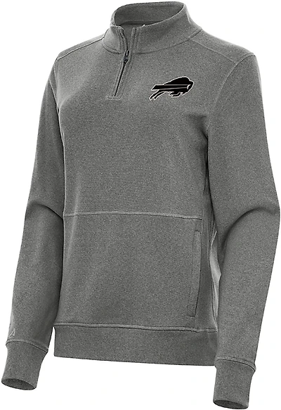 Antigua Women's Seattle Seahawks Crush 1/4-Zip Pullover Top