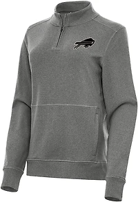 Antigua Women's Seattle Seahawks Crush 1/4-Zip Pullover Top